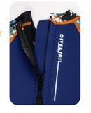 Bộ bơi giữ nhiệt xanh siêu nhân, dài liền, vải dày 2.5mm, Dive & Sail M151512K