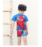 Bộ bơi cộc xanh hình người nhện (5-8 tuổi)