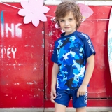 Bộ bơi xanh than cá mập, dáng cộc rời (5-14 tuổi)