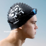 Mũ bơi người lớn Wave - Đen Enjoy