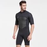 Bộ bơi Wetsuit cộc liền nam, màu đen, 2mm Sbart 1069