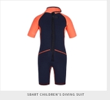 Bộ bơi giữ nhiệt mùa lạnh Sbart,màu xanh than tay cam,vải dày 2.0mm  1040