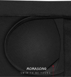 Bộ bơi nữ cộc tay liền chân váy, màu xanh than, Momasong -906073