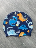 Mũ bơi trẻ em khủng long màu Xanh Than 361 (3-10 tuổi)