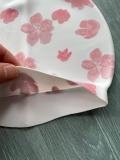 Mũ bơi Silicone người lớn, màu trắng, hình lá hồng YouYou