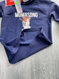Bộ bơi bé trai dài Xanh Than, hình gấu, quần cộc rời, Momasong (Korea)