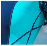 Bộ bơi nữ dài liền, quần ngắn Sbart F8075- màu xanh