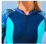 Bộ bơi nữ dài liền, quần ngắn Sbart F8075- màu xanh