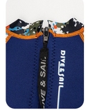 Bộ bơi giữ nhiệt xanh siêu nhân, dài liền, vải dày 2.5mm, Dive & Sail M151512K