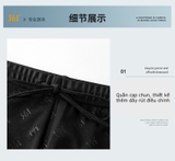 Quần bơi nam, đen dáng lửng, hoạ tiết bên hông, hãng 361