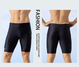 Quần bơi nam, đen dáng lửng, hoạ tiết bên hông, hãng 361