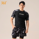 Bộ bơi nam cộc, màu đen, Beyond, 361, quần 2 lớp