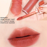 [12-17] Son kem lì cực nhẹ môi Romand Zero Velvet Tint