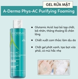 Sữa rửa mặt A-Derma Phys-AC Purifying Foaming Gel 200ml