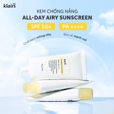 Kem Chống Nắng Klairs All-day Airy Sunscreen SPF50+ PA++++