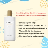 Kem Chống Nắng Skin 1004 Madagascar Centella Air-fit Suncream Plus SPF50+ PA++++ 50ml