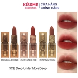 Son thỏi 3CE Soft Matte Deep Under, More Deep Lip Color