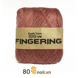 Sợi cotton bóng Fingering TRƠN