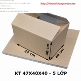 KT: 47 x 40 x 40 cm, 5 lớp, Sóng AB, Giấy KPP.