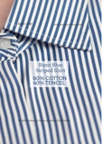 Basic Blue Striped Shirt