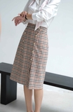 Cannele checked Skirt