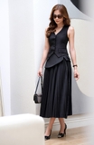 Allie pleated skirt in Black