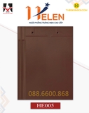 Ngói phẳng tráng men Helen màu nâu HE005