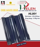 Ngói sóng tráng men Helen màu xanh tím than HL001