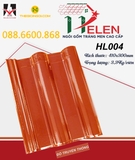 Ngói sóng tráng men Helen màu đỏ HL004