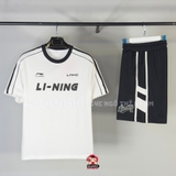 Bộ Thể Thao Chính Hãng Màu Trắng Đen Lining Baseball AHSU657-1/AKST839-3