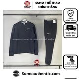 Bộ Thể Thao Nike Màu Đen - Nike Club Fleece Crew Set - 623459-010/716831-010