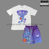Bộ Thể Thao Puma Chính Hãng Màu Trắng - Basketball Tee - 627744-03/627745-01