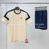 Bộ Thể Thao Fila Chính Hãng Màu Xanh Be - Fila Heritage Color - TM33D714-896/TM431123-492