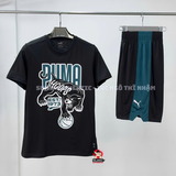 Bộ Thể Thao PUMA Chính Hãng Màu Đen - Print Basketball - 682312-02/623059-10