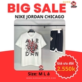 Bộ Thể Thao Nike Màu Trắng - Air Jordan Aj5 '85 Printed Crew - DD5260-100/DM1415-010