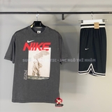 Bộ Thể Thao Nike Xám - Nike Sportswear Women's Oversized - HF6292-060/DH7161-010