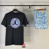 Bộ Thể Thao Nike Màu Đen - Jordan Flight Essentials black/blue - FN6006-010/FN4635-423