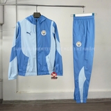 Bộ Thể Thao Puma Chính Hãng Màu Xanh Dương - Manchester City Jacket - 774372-02/774373-02