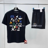 Bộ Thể Thao Nike Chính Hãng Màu Đen - knitted printed - HQ9152-010/FZ0771-010