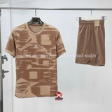 Bộ Thể Thao Nike Chính Hãng Màu Nâu - Printed T-Shirt - FZ1918-200/FQ2990-223