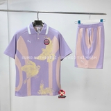 Bộ Thể Thao Puma Chính Hãng Màu Tím Hồng - Polo Puma Kidsuper - 624078-35/625654-35