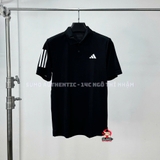 Áo Thể Thao Nam Adidas Chính Hãng Màu Đen - Adidas Polo 3 sọc - HS3269