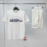Bộ Quần Áo Thể Thao Lecoq Sportif Màu Trắng Chính Hãng - LECOQ SPROTIF - L242MCNA0327A02/L242MCND1109A02