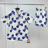 Bộ Quần Áo Thể Thao Nam Nike Chính Hãng Màu Trắng Xanh - Nike Football FFF - FZ1164-121/FZ5945-131