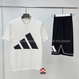 Bộ Quần Áo Thể Thao Nam Adidas Chính Hãng Màu Trắng Đen - Adidas Essentials Big Logo - JE8943/JN4728
