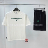 Bộ Quần Áo Thể Thao Nam Puma Màu Trắng Chính Hãng - PUMA Drop Shoulder - 624702-65/627177-01