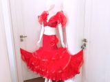Váy múa flamenco màu đỏ