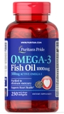 Viên uống hỗ trợ mắt, bảo vệ tim mạch Omega-3 Fish Oil 1000mg 100 viên Puritan's Pride