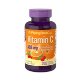 Viên uống Vitamin C tăng sức đề kháng, trắng da Piping Rock With bioflavonoids & wild rose hips