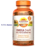 Sundown, viên uống Sundown Non-GMO bổ sung Omega 3-6-9